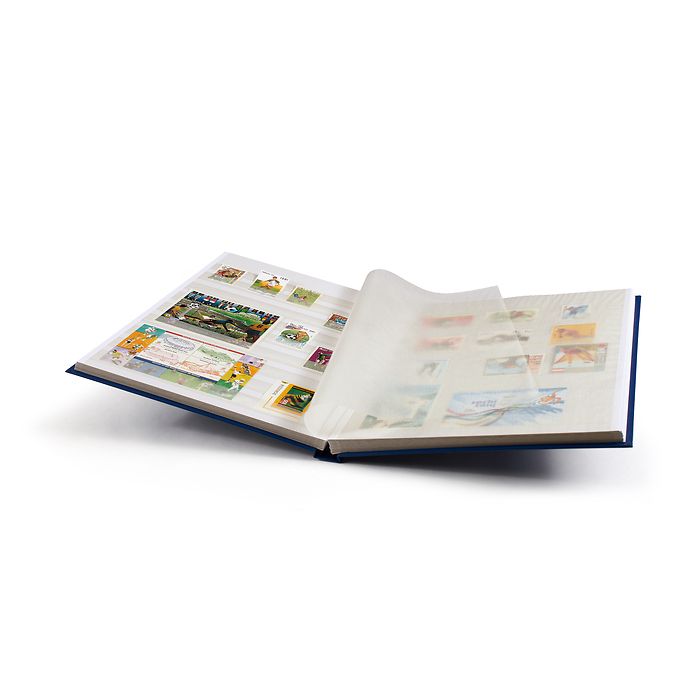 Classeur Basic, DIN A4, 32 pages blanches, couverture non matelassée, bleu