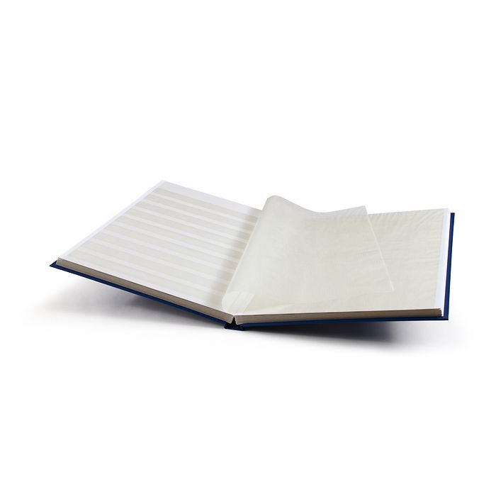 Classeur Basic, DIN A4, 32 pages blanches, couverture non matelassée, bleu