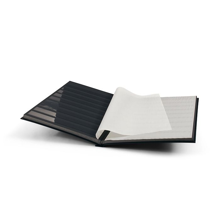 Classeur Basic, DIN A4, 32 pages noires, couverture non matelassée, noir