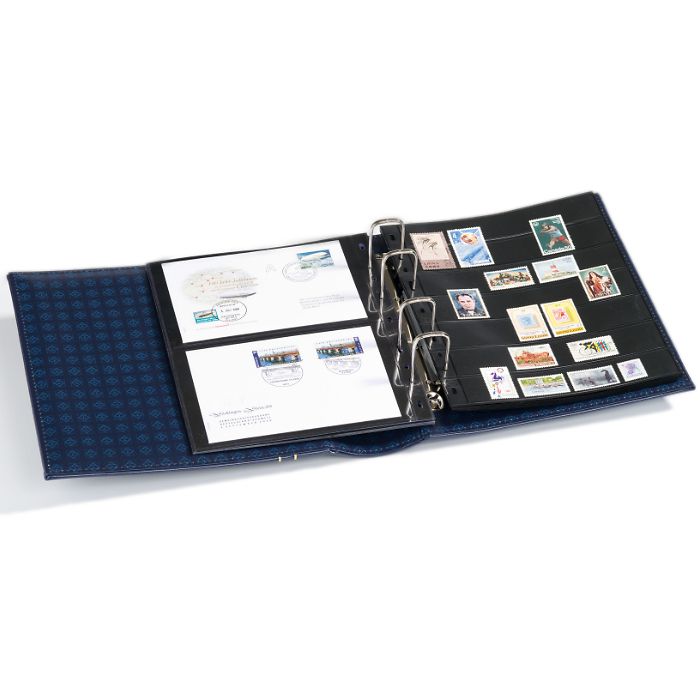 Reliure Vario, design classique Gigant, avec étui de protection, bleu
