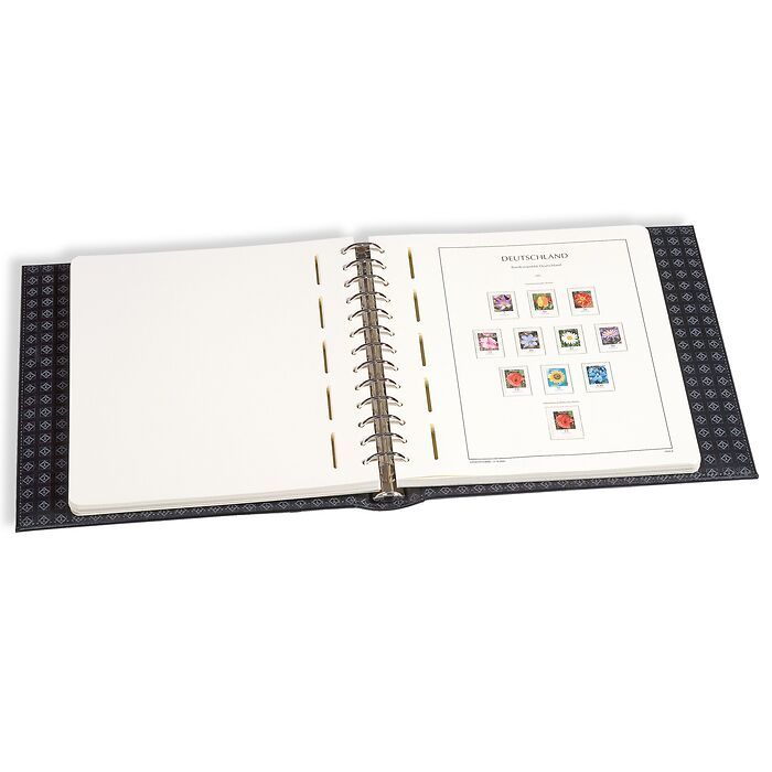 Leuchtturm Reliure à anneaux Excellent DE, Design Classic avec étui de protection, bleu