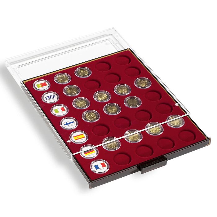Jeton de drapeaux appropriés pour 2 Euro capsules 26