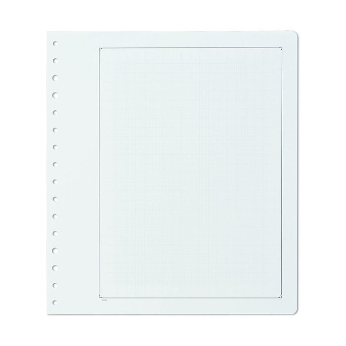 KABE feuilles neutres Papier Album, à liséré noir, quadrillé