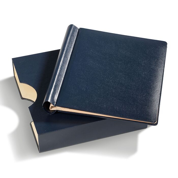 KABE Reliure automatique Atlas avec étui de protection, bleu