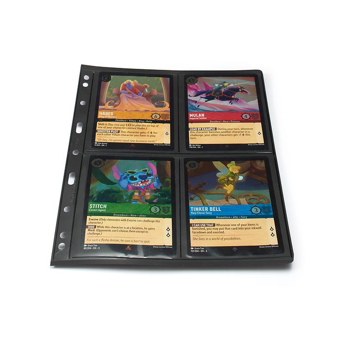 Pochettes plastiques Vario, 2  Compartiments, subdivision verticale, pellicule noire