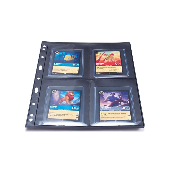 Pochettes plastiques Vario, 2  Compartiments, subdivision verticale, pellicule noire