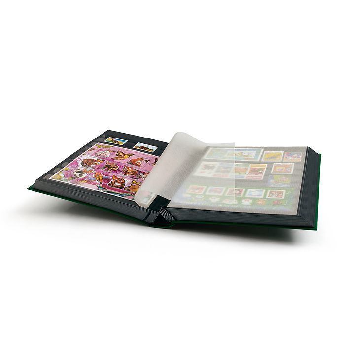 Classeur Basic, DIN A4, 64 pages noires, couverture non matelassée, vert