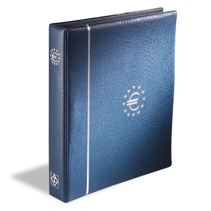 Album numismatique pour euros, format OPTIMA, bleu