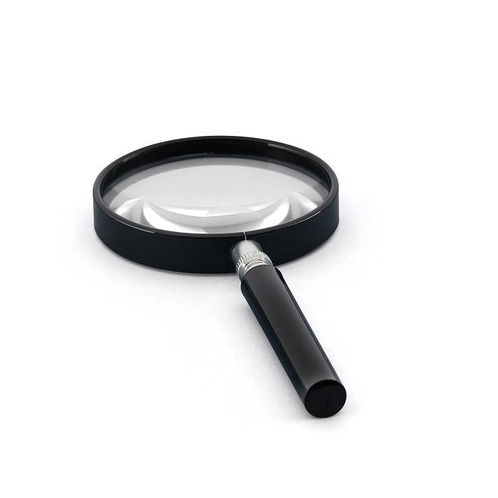 Loupe à manche LU2 avec grossissement x 2,5 et x 5