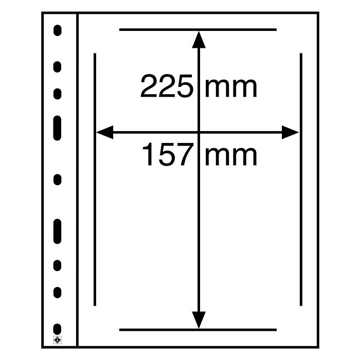 Pochettes plastiques OPTIMA, 1 compartiment pour ETB, transparent