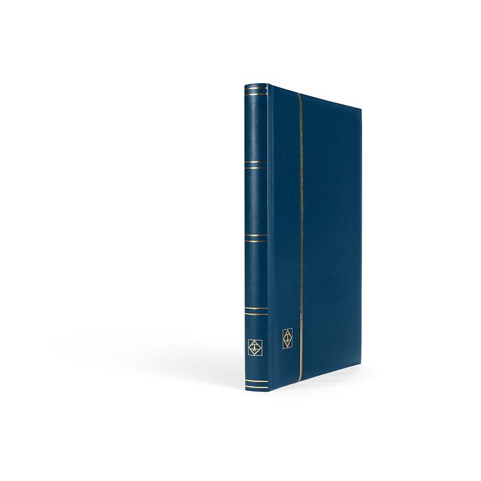 Classeur Comfort, DIN A4, 32 pages noires, couverture matelassée, bleu