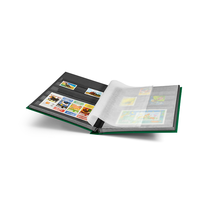 Classeur Basic, DIN A5, 32 pages noires, couverture non matelassée, vert