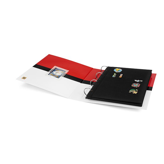 Feuilles pour I'album pin, envelours noir, paquet de 4 feuilles