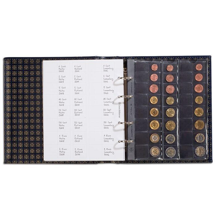 Optima feuilles Numismatiques   variées avec chacune feuilles Optima 42, 27, 20, 34(2x)