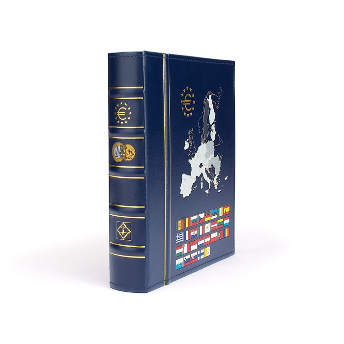 Optima Reliure Classic pour pièces Euros, impreinte tranche   et couverture + étui de prot