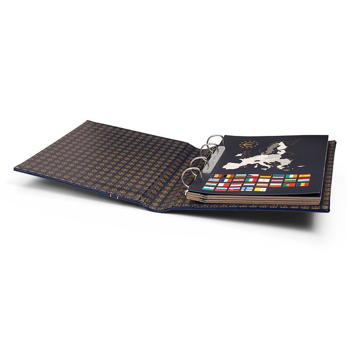 Optima Reliure Classic pour pièces Euros, impreinte tranche   et couverture + étui de prot