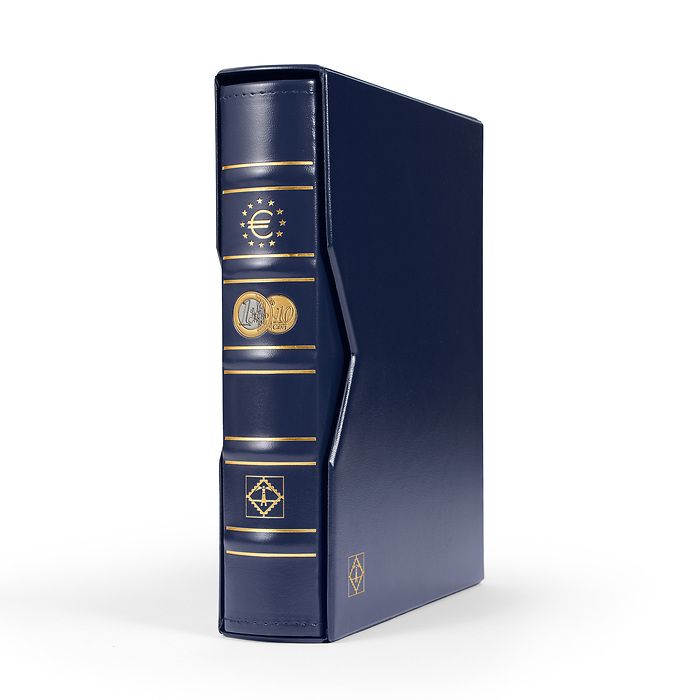 Optima Reliure Classic pour pièces Euros, impreinte tranche   et couverture + étui de prot