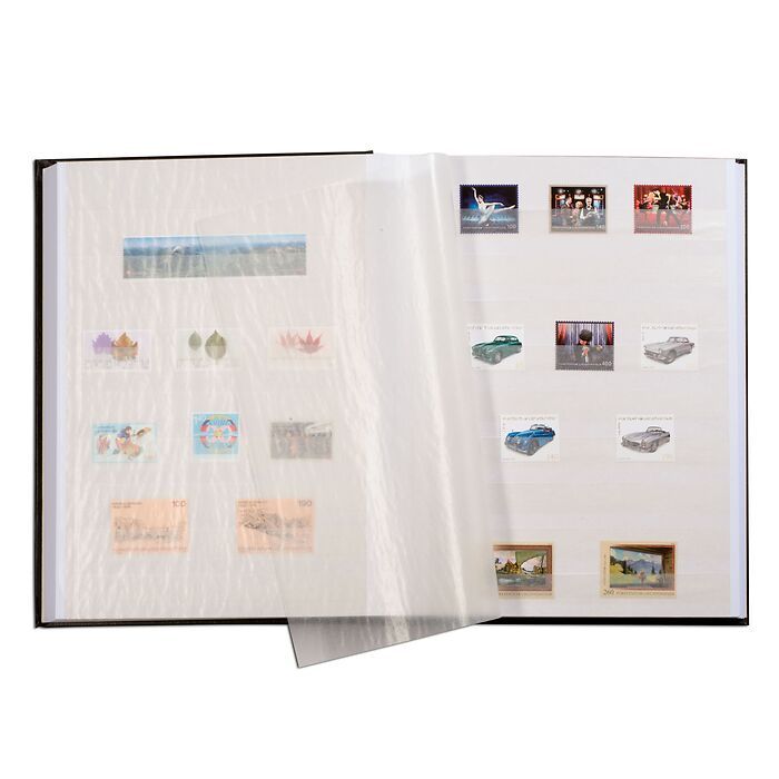 Classeur Comfort, DIN A4, 32 pages blanches, couverture matelassée, noir