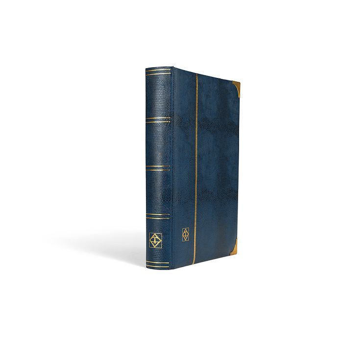 Classeur Comfort Deluxe DIN A4, 64 pages noires, couverture  matelassée, aspect croco, ble