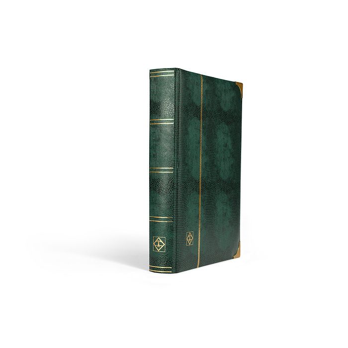 Classeur Comfort Deluxe DIN A4, 64 pages noires, couverture  matelassée, aspect croco, ver