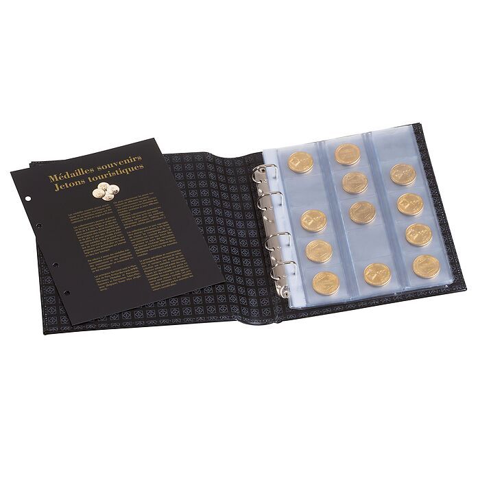 Album Optima pour médailles souvenirs avec 5 pochettes Optima