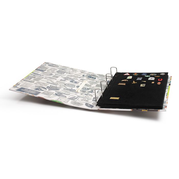 Broche Album, avec 4 feuilles  velours incluses