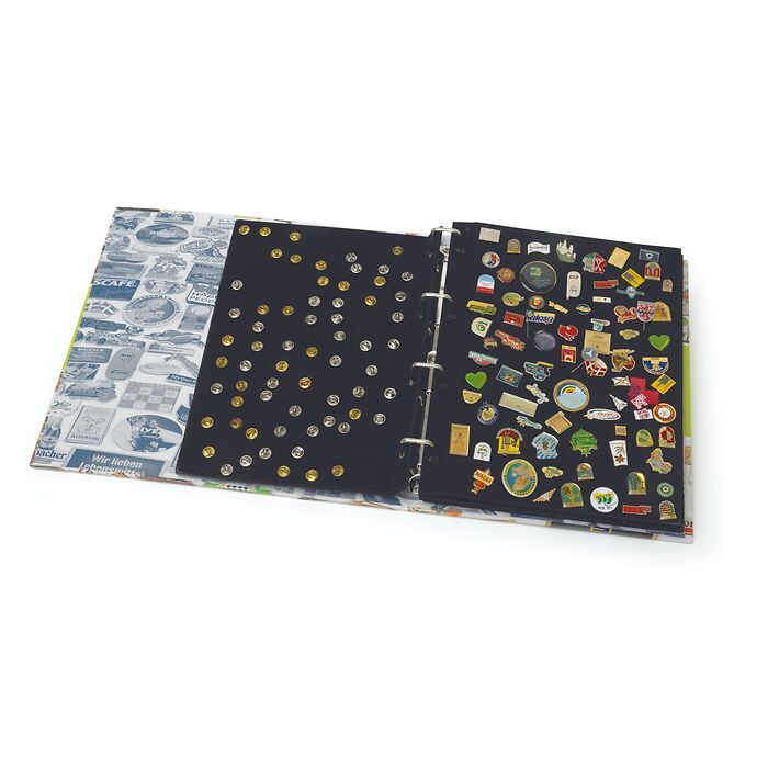 Broche Album, avec 4 feuilles  velours incluses