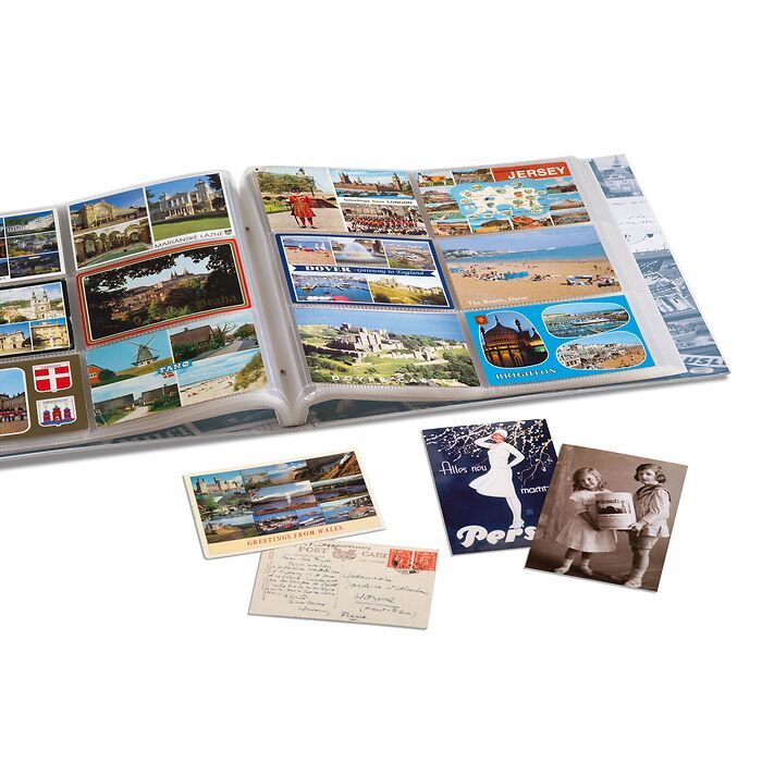 Album Postkarten pour 600 cartes postales, avec 50 feuilles  relliées