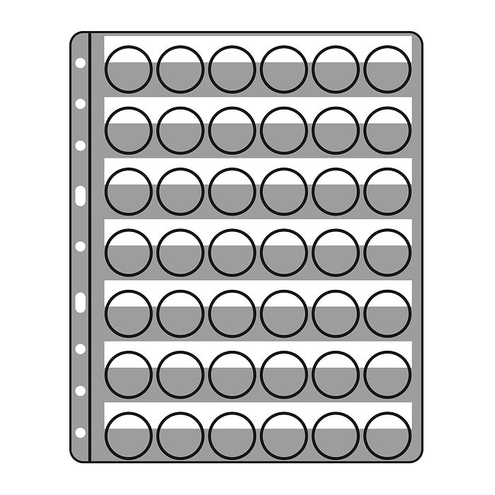 5 recharges transparentes COMPART pour 42 plaques de muselet/capsules de bière