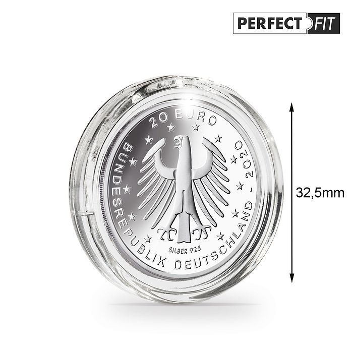 Ultra capsules Perfect Fit pour allemandes 20 Euro (32,50 mm), paquete de 10