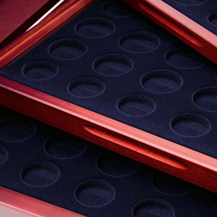 Volterra Quattro - Coffret pour 24 jeux de pièces de monnaie de cours d'euros en capsules