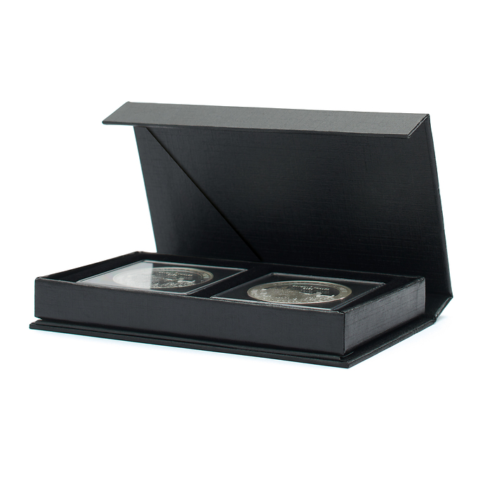Airbox Ecrin avec fonction de   présentation pour 2 capsules  Quadrum, noir