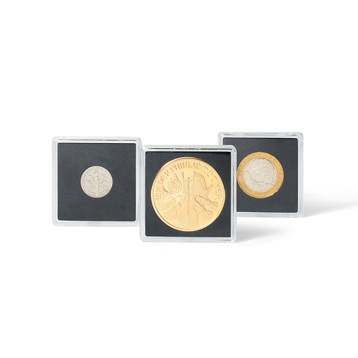 capsules QUADRUM pour pièces de monnaie de diamètre intérieur 13 mm p. 100