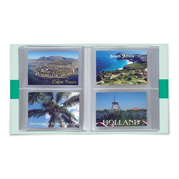 Album Postcards pour 200 cartes postales, avec 50 feuilles reliées