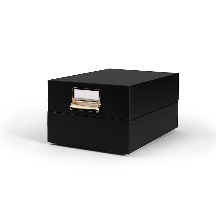 Boîte de rangement Logik, format intérieur 168 x 120 mm, noir