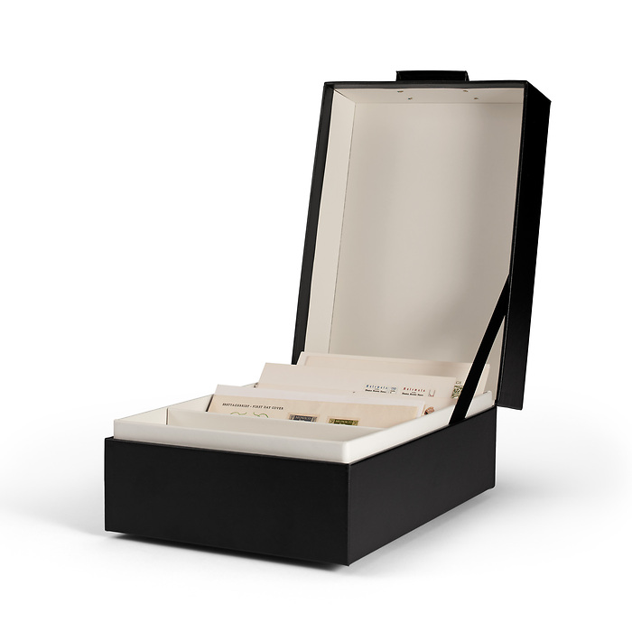 Boîte de rangement Logik, format intérieur 168 x 120 mm, noir