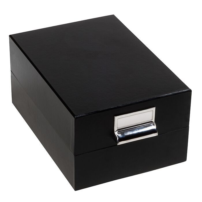 Boîte de rangement LOGIK, format intérieur 170 x 120 mm, noir