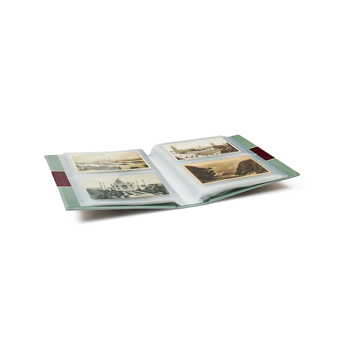 Album pour 200 cartes postales anciennes, avec 50 feuilles transparentes reliées