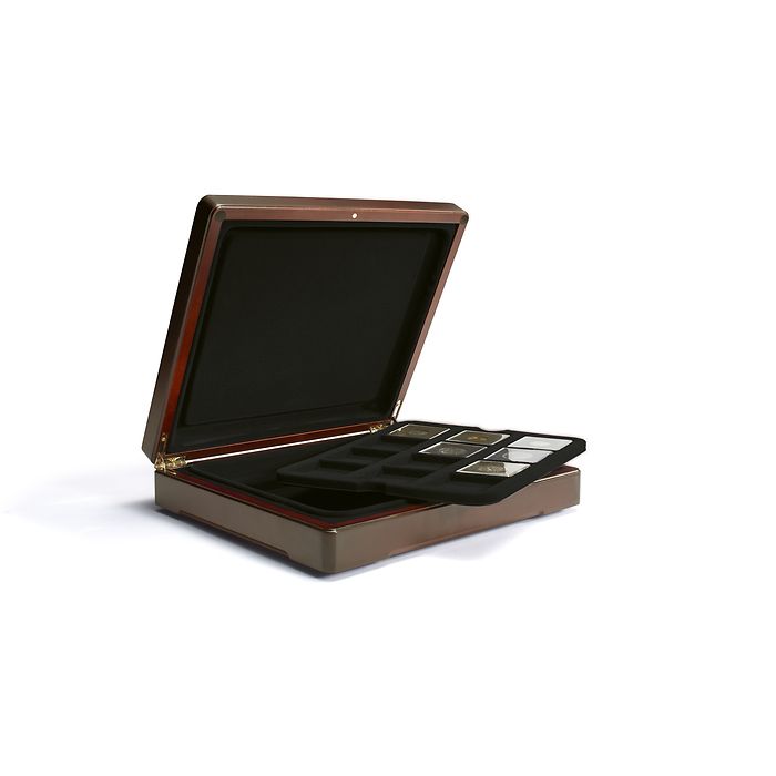 Mazzola coffret numismatique pour jusqu'à 24 Quadrum capsules, noir