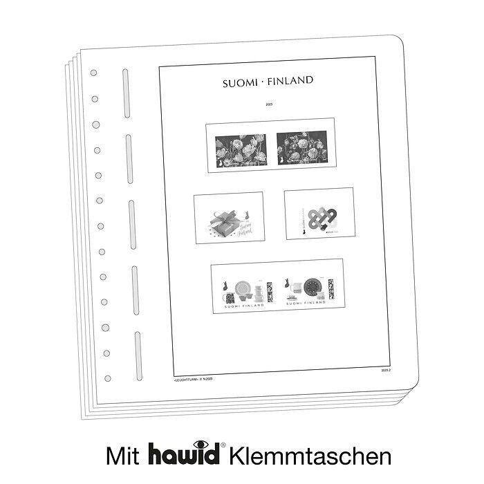 Leuchtturm SF-feuilles préimprimées Finlande 2015-2019