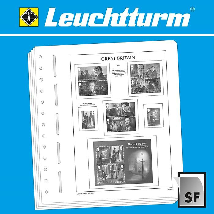 LEUCHTTURM SF-Feuilles préimprimées Grande-Bretagne 2015-2019