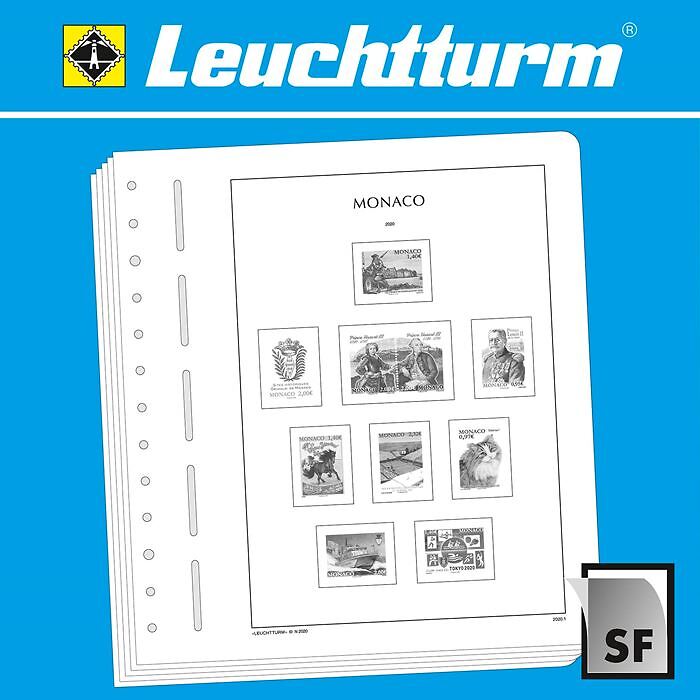 LEUCHTTURM SF-Feuilles préimprimées Monaco 2015-2019