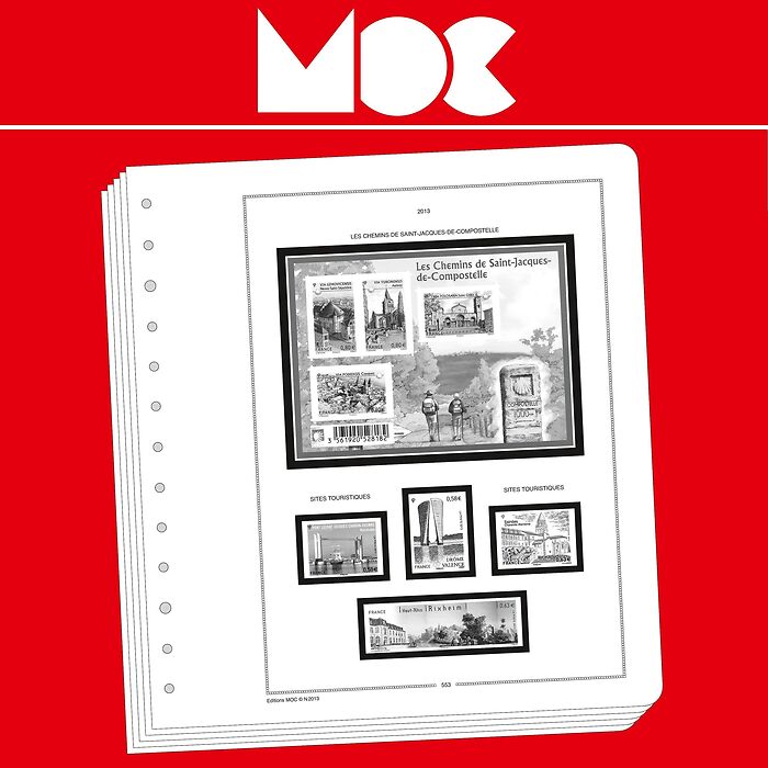MOC SF-feuilles préimprimées France IX 2015-2019