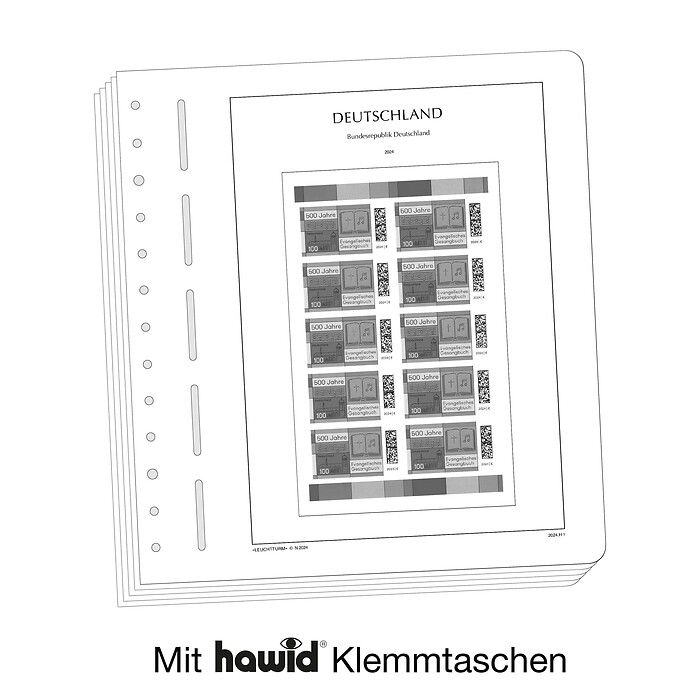 LEUCHTTURM SF-Feuilles préimprimées Allemagne carnet de timbres 2015-2019