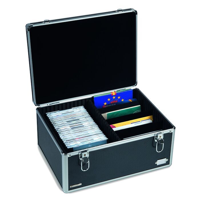 valisette Numismatique Cargo MULTI XL, noire / argentée