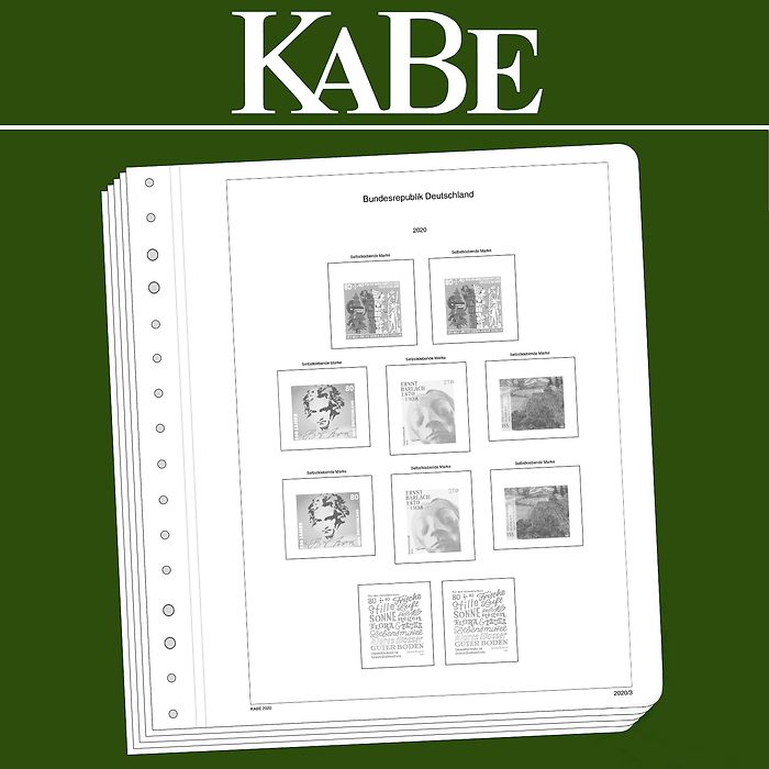KABE feuilles complémentairesOF République Fédérale d'Allemagne BI-Collect 2018