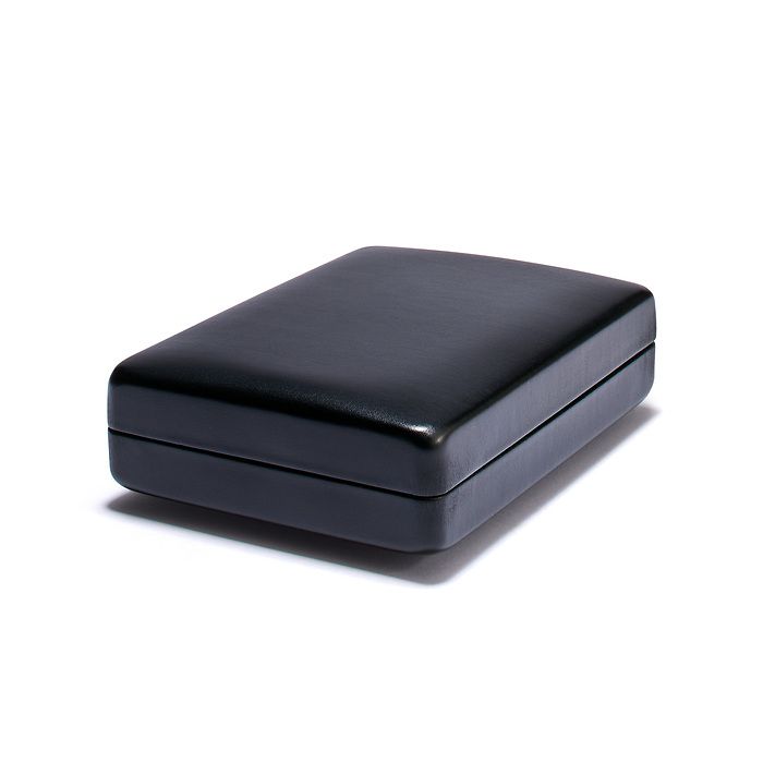 Ecrin Nobile pour 1 lingot d'or façonné en blister, format vertical, noir