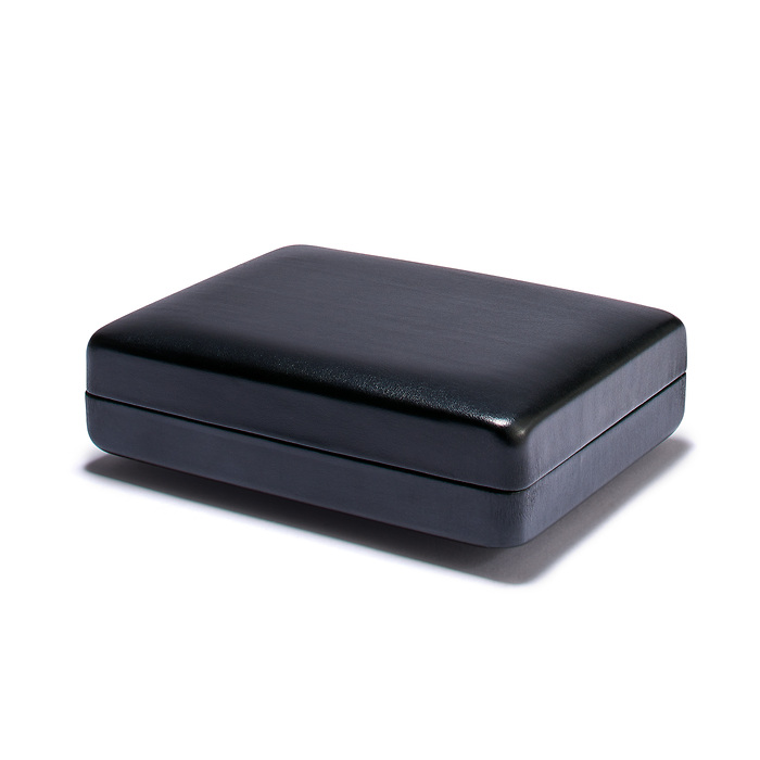 Ecrin Nobile pour 1 lingot d'or façonné en blister, format horizontal, noir