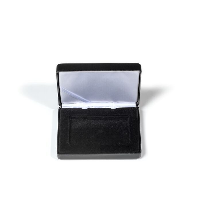 Ecrin Nobile pour 1 lingot d'or façonné en blister, format horizontal, noir