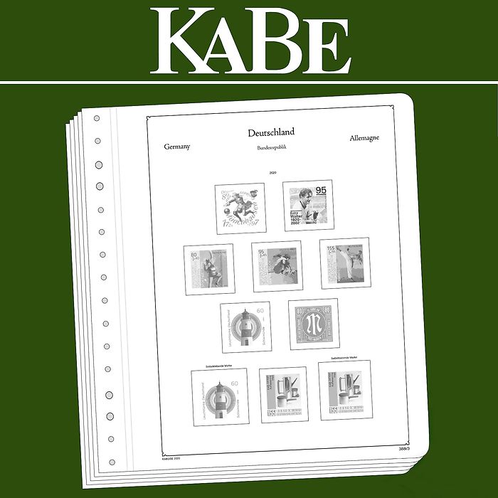 KABE feuilles complémentairesOF République Fédérale d'Allemagne 2019
